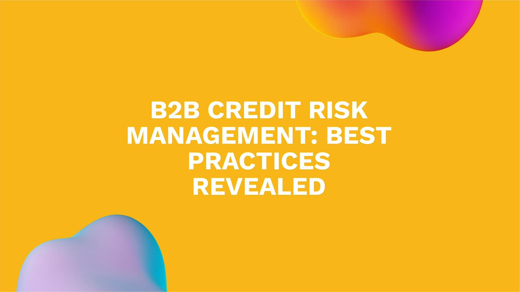 B2B Credit Risk Management: Best Practices Revealed