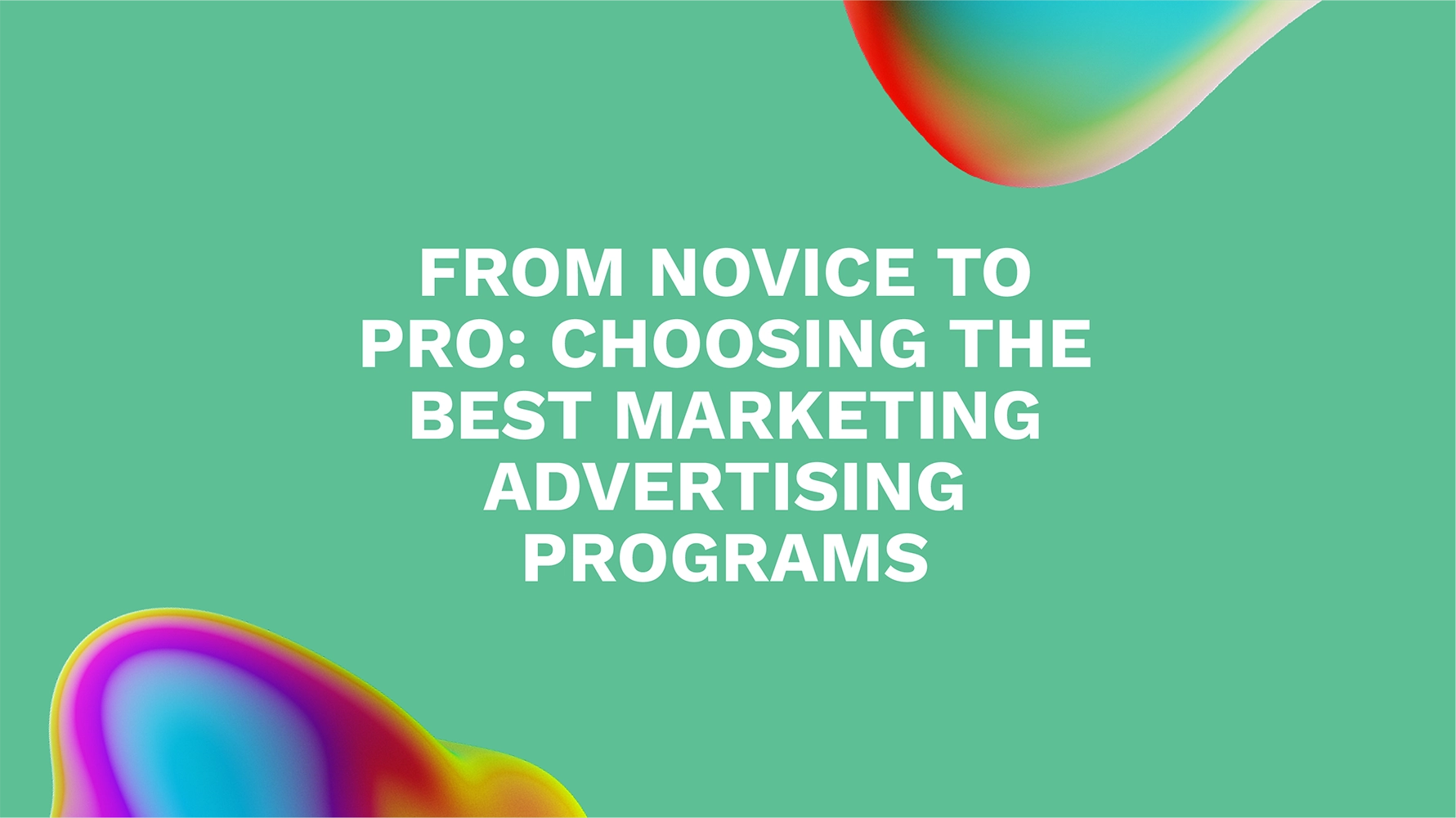 From Novice to Pro: Choosing the Best Marketing Advertising Programs