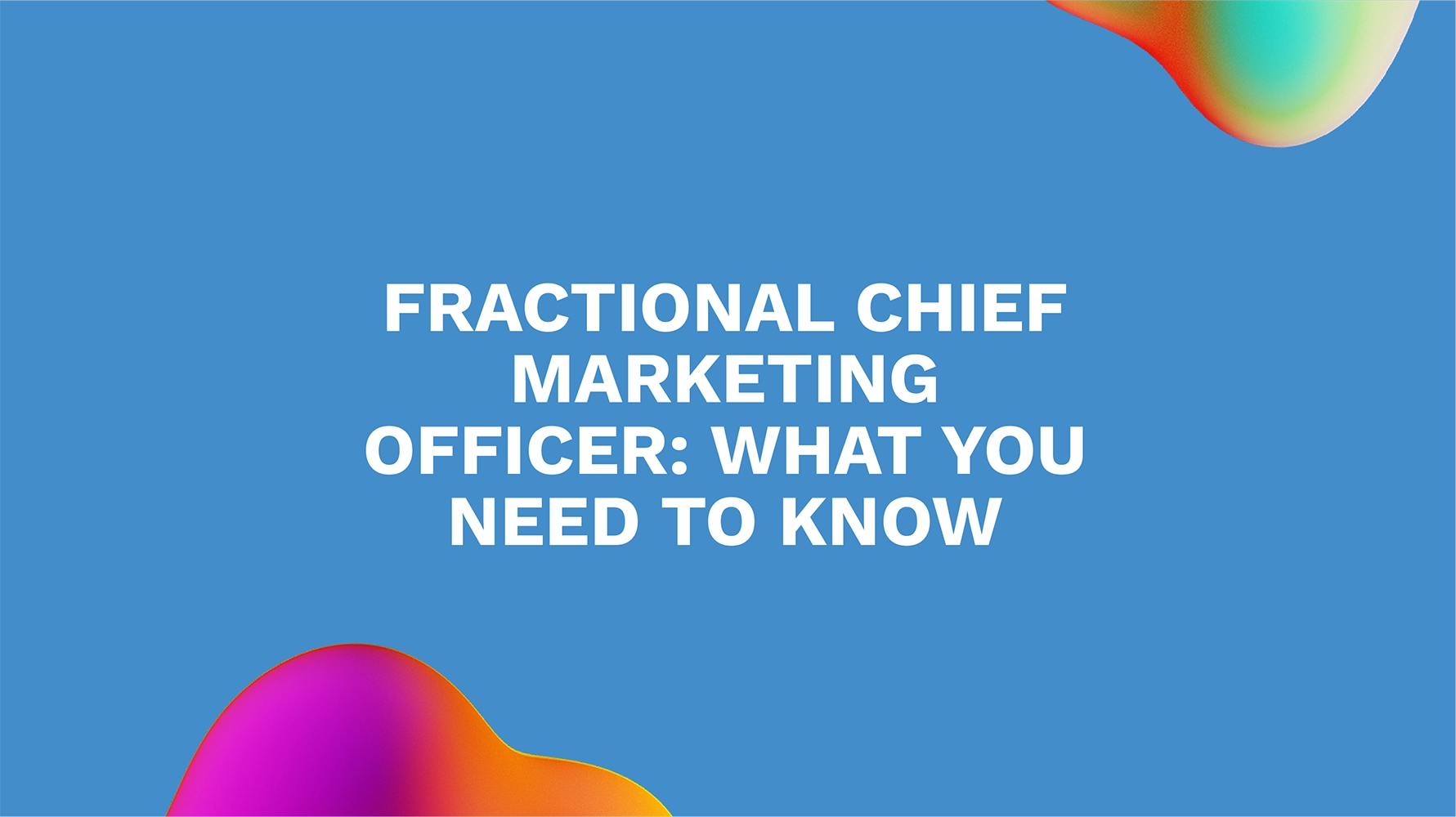 Fractional Chief Marketing Officer: What You Need to Know