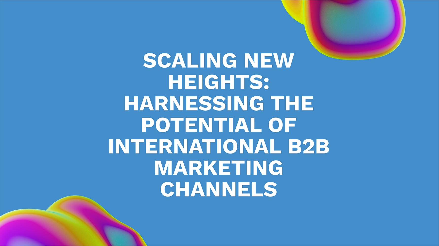Scaling New Heights: Harnessing the Potential of International B2B Marketing Channels