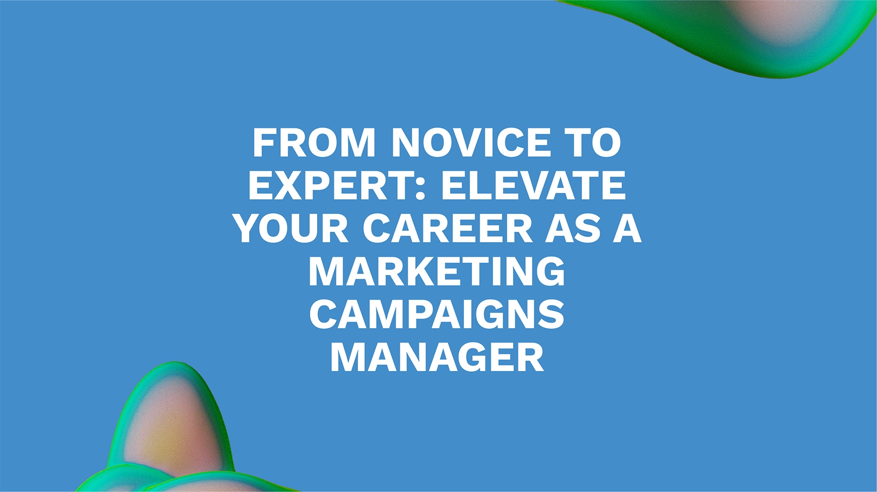From Novice to Expert: Elevate Your Career as a Marketing Campaigns Manager