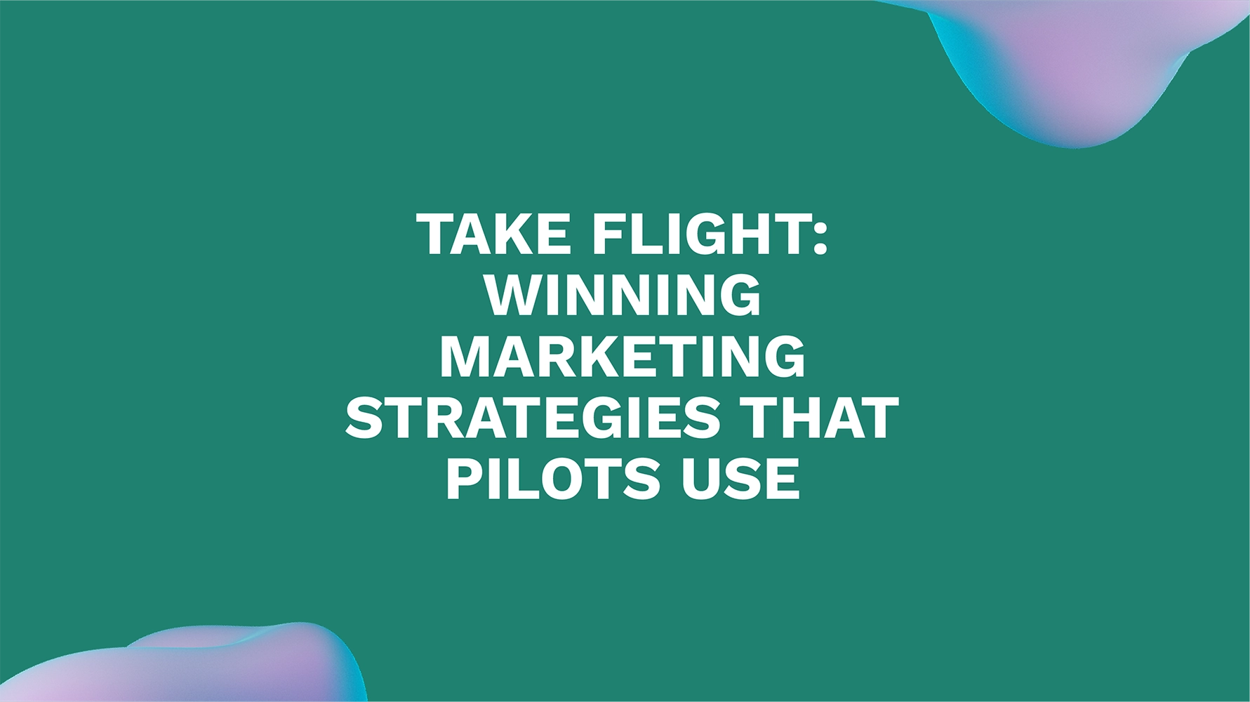 Take Flight: Winning Marketing Strategies That Pilots Use