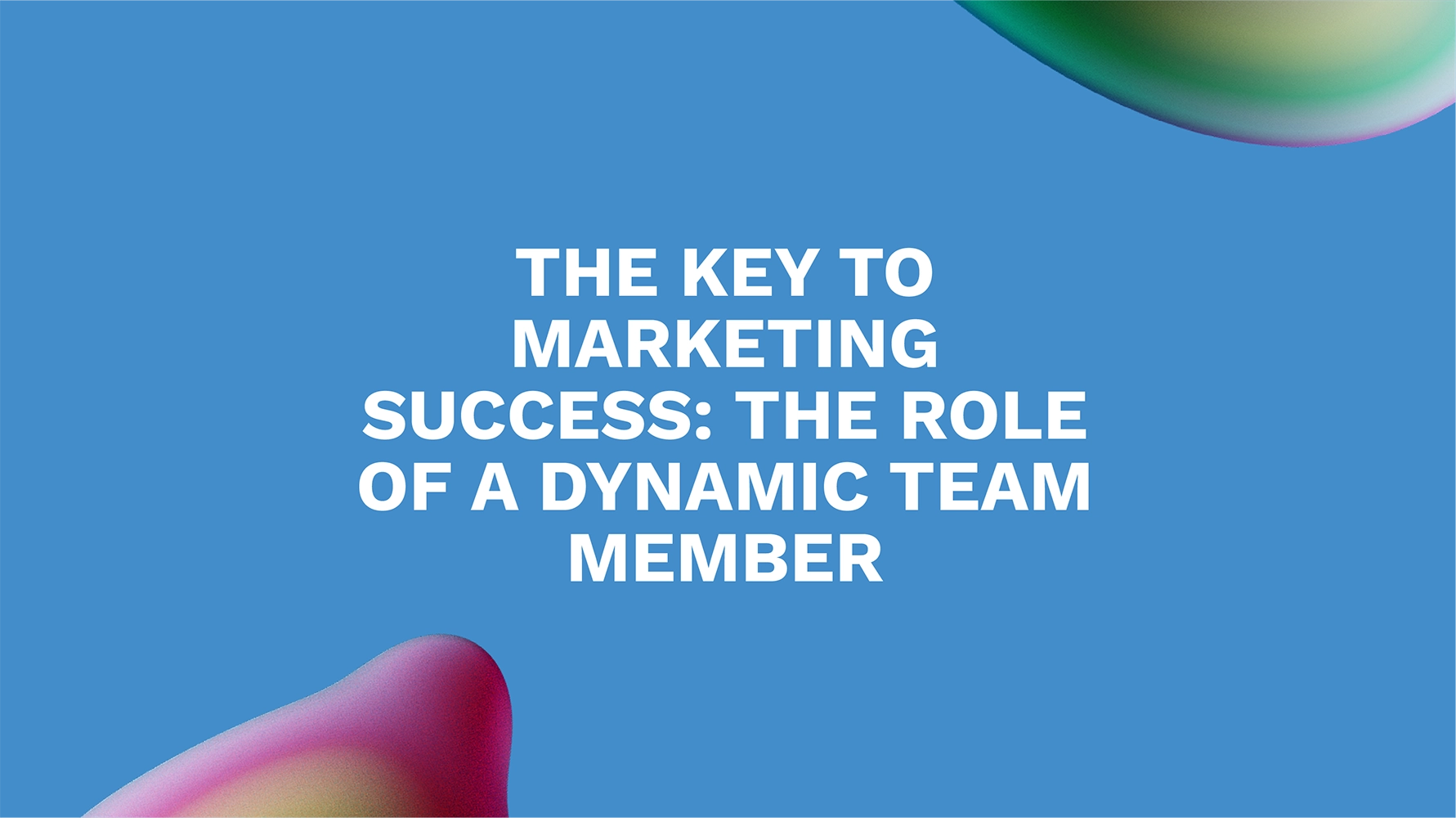 The Key to Marketing Success: The Role of a Dynamic Team Member