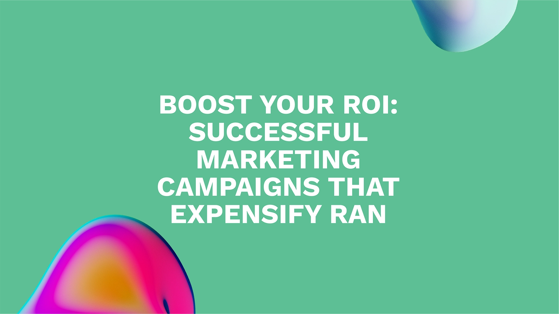 Boost Your ROI: Successful Marketing Campaigns That Expensify Ran